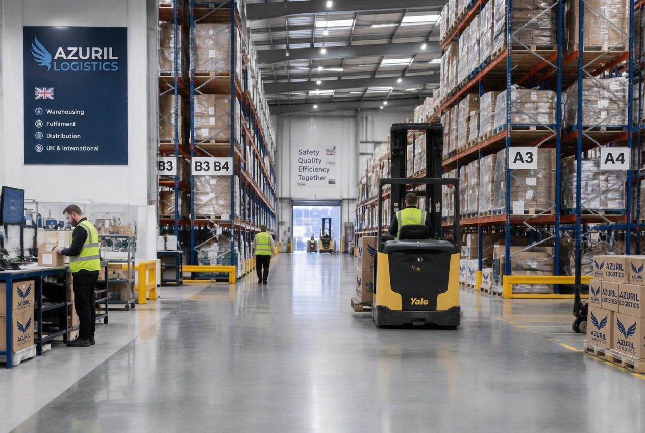 Azuril warehousing and distribution facility interior